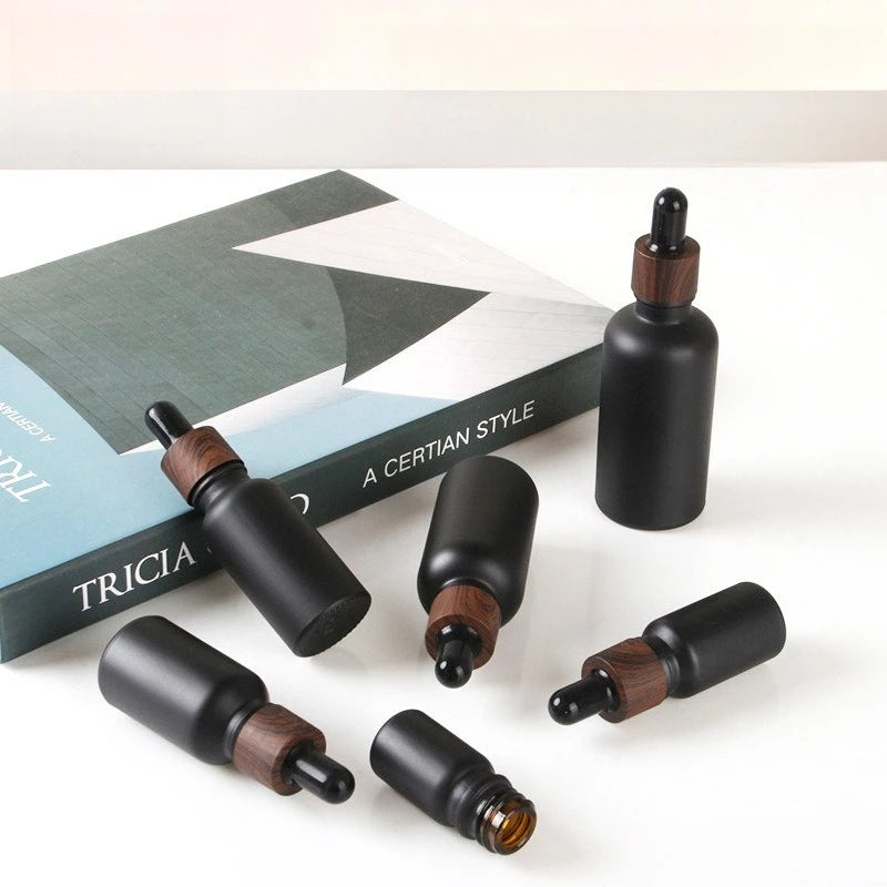 30ml UV-Resistant Black Glass Essential Oil Dropper Bottle Glass Dropper Bottle QXL