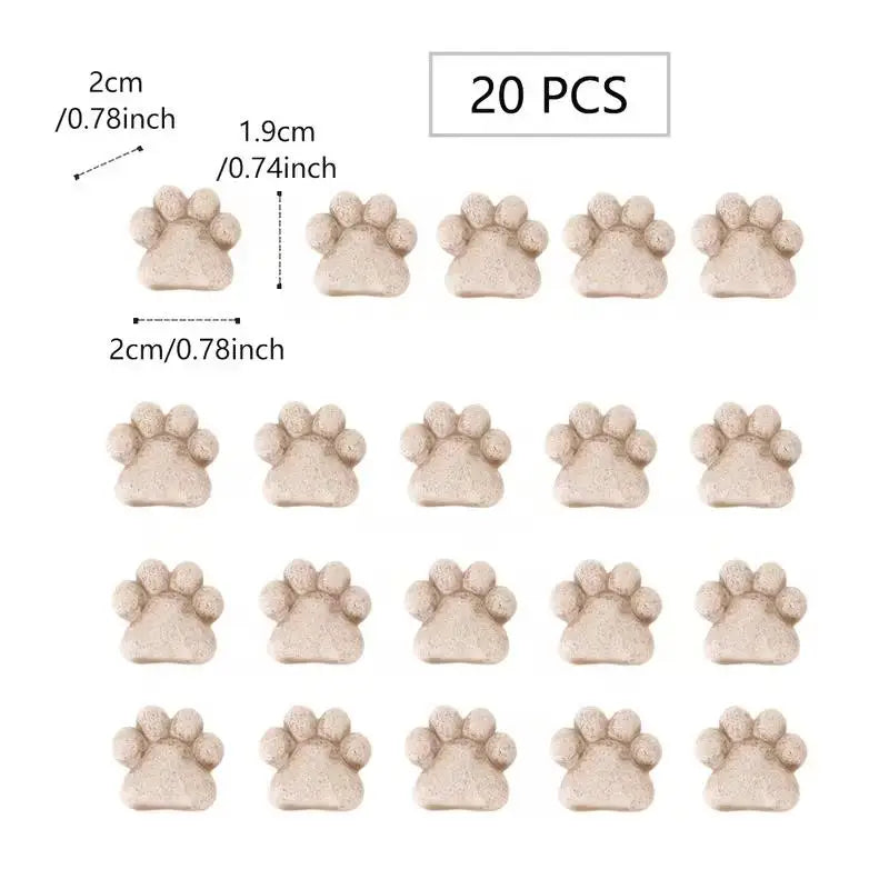 Cat Paw Stepping Stones | Resin Garden Decor 2 or 12 Pack Garden Stepping Stones QXL