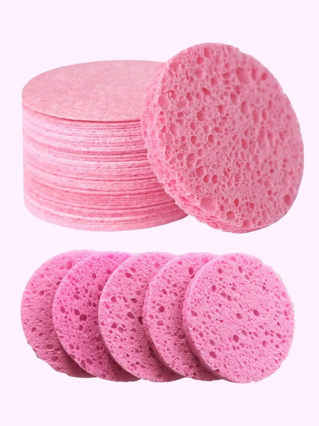 Reusable Compressed Wood Pulp Face Wash Pads – 10/20 Pack Facial Cleansing Pads QXL