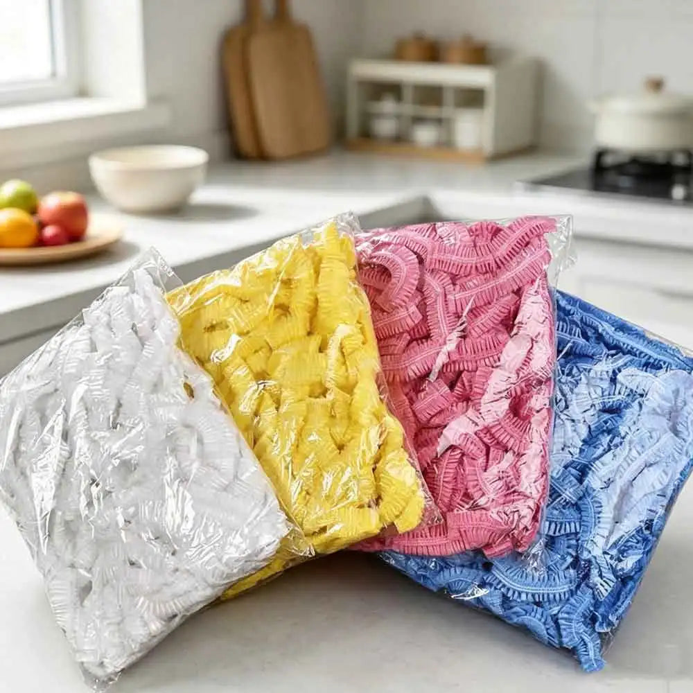 100-Pack Disposable Shower Caps | Waterproof Pink Hair Caps Disposable Shower Cap QXL