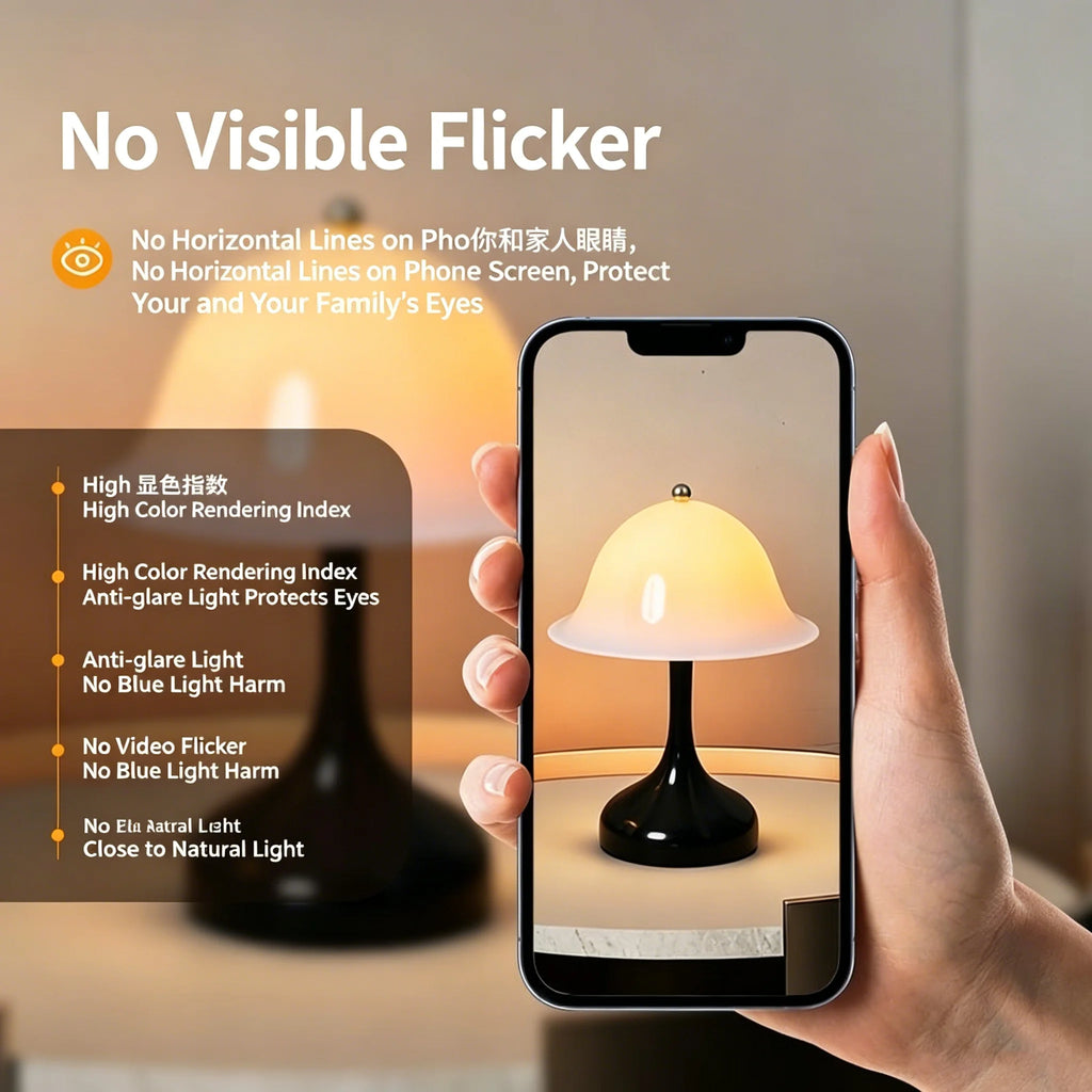 Wireless Dimmable LED Bedside Lamp | USB Rechargeable Touch LED Table Lamp QXL