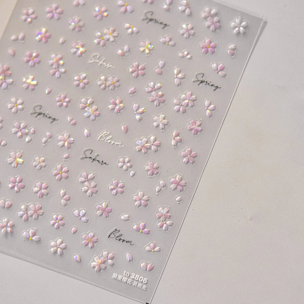 Christmas 5D Nail Stickers – Holiday Self-Adhesive Xmas Decals Nail Art Stickers QXL to3806