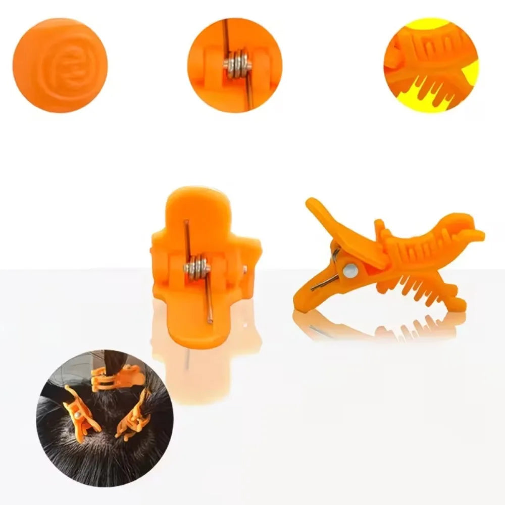 10-Pack Men's Reusable Perm Clips | Hair Curl Styling Clamps Perm Styling Clips QXL