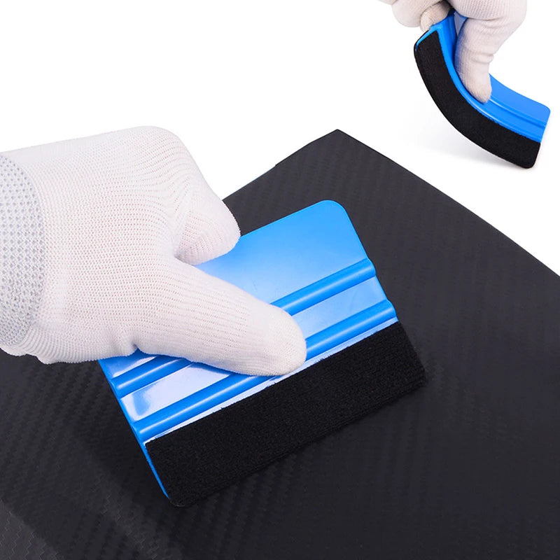 Felt Edge Vinyl Wrap Squeegee – Non-Scratch Car Film Tool Vinyl Wrap Squeegee QXL