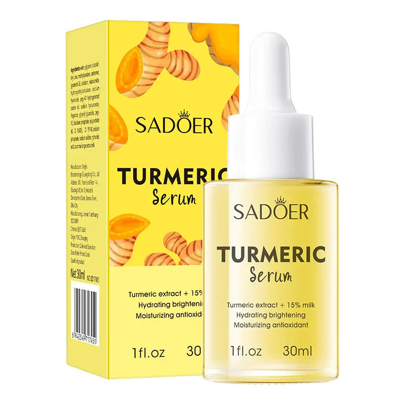Gold Turmeric Milk Face Serum | Hydrating & Brightening Essence Face Serum QXL 30ml 30ml