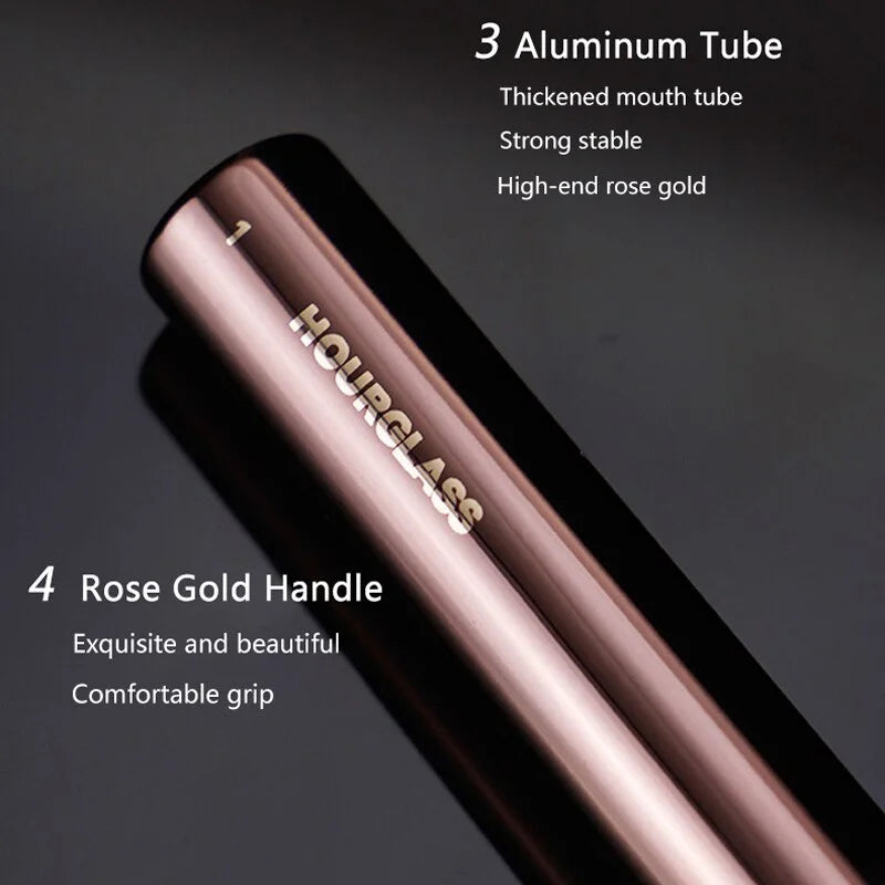 Hourglass Makeup Brush – Soft Synthetic Bristles Metal Handle Makeup Brush QXL