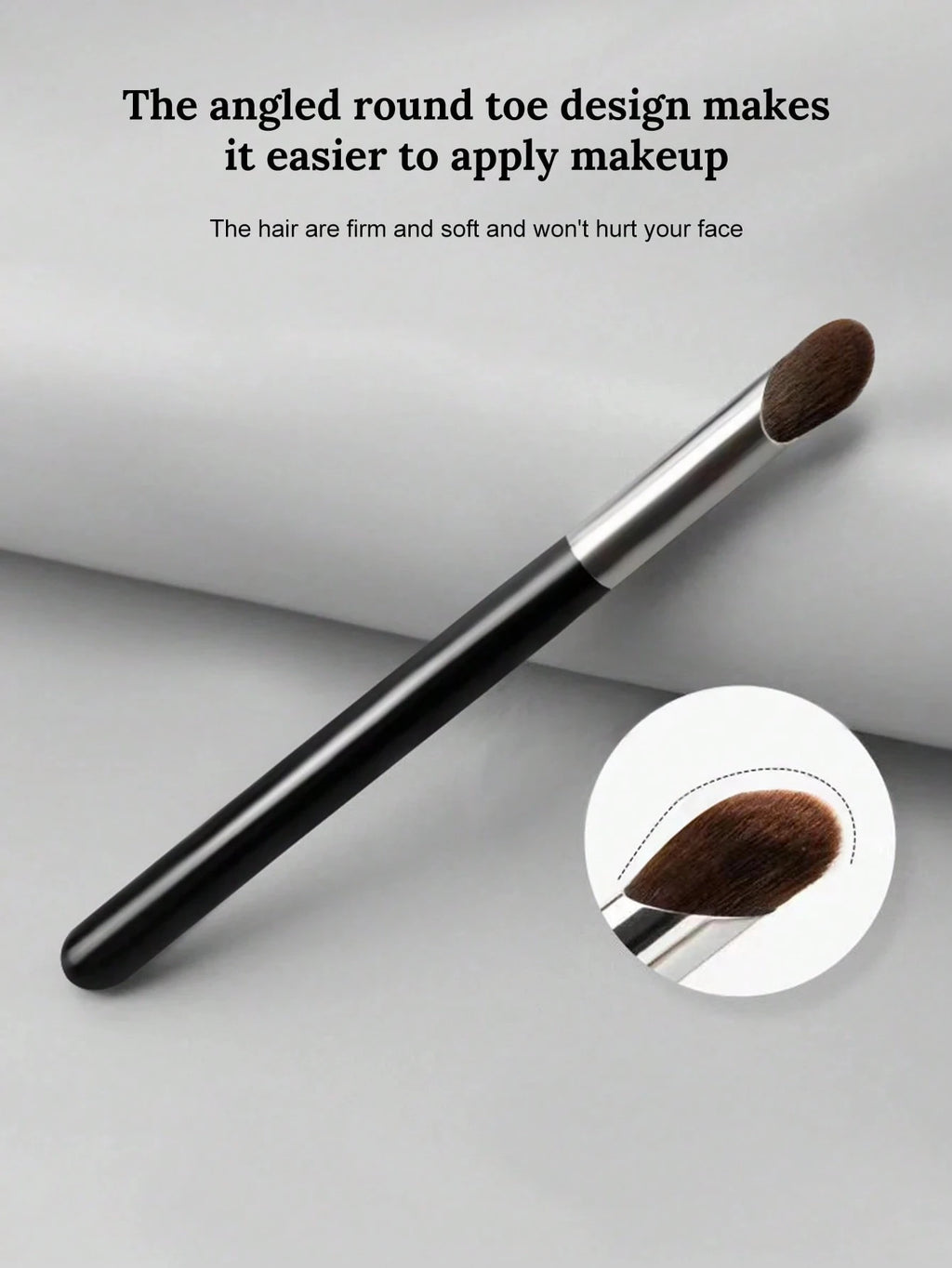 Black Round Head Concealer Brush – 1/2/3 Pack | Liplns Concealer Makeup Brush QXL