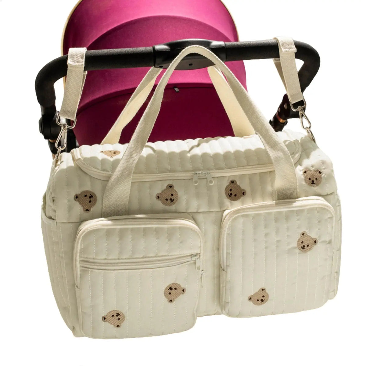 Large Cartoon Bear Diaper Bag Backpack | Momma Nappy Pouch Diaper Bag Backpack QXL