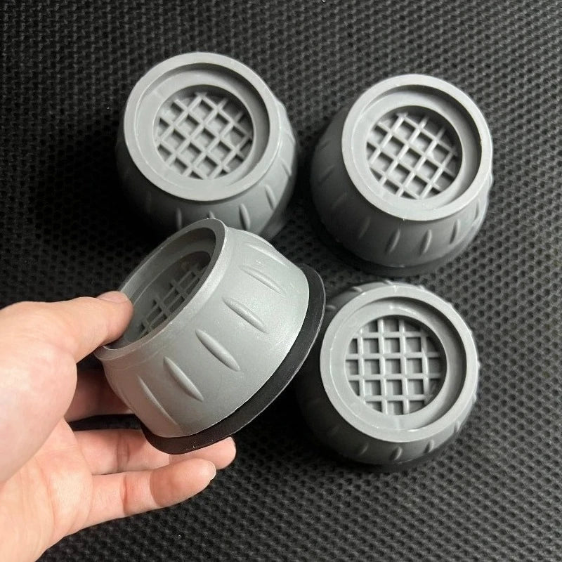 4-Pack Anti-Slip Washing Machine Vibration Dampening Pads Appliance Stabilizer Pads QXL grey 4pcs