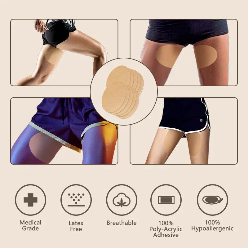 10-Pack Invisible Anti-Chafing Patches for Thigh & Heel Anti-Chafing Patches QXL