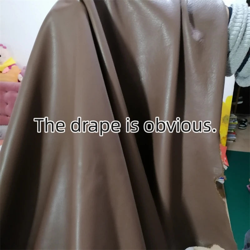 Top-Grain Cowhide Leather Sheet 1.3–1.5mm Brown DIY Fabric Leather Craft Fabric QXL