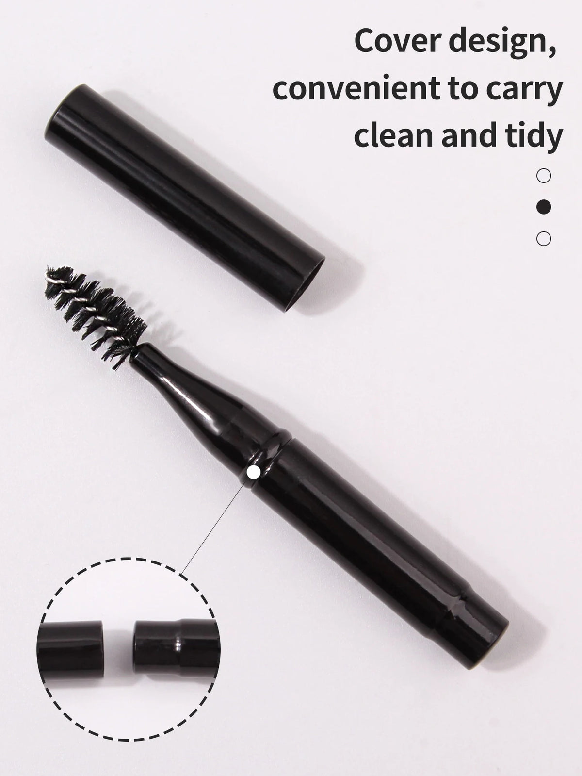 Bendable 2-in-1 Eyelash & Eyebrow Brush with Cover Eyebrow & Lash Brush QXL