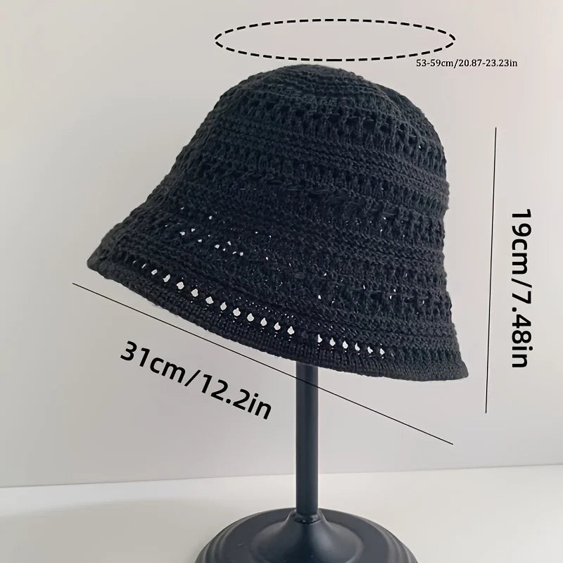 Breathable Mesh Bucket Hat | Summer Outdoor & Casual Mesh Bucket Hat QXL