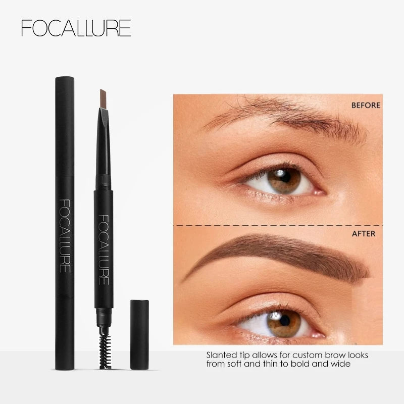 FOCALLURE Waterproof Eyebrow Pencil | 3 Colors Brow Definer Eyebrow Pencil QXL