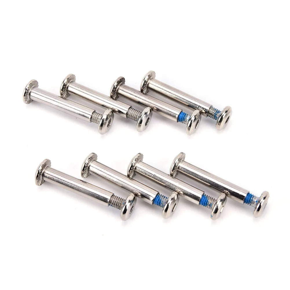8-Pack 31mm Steel Inline Skate Wheel Axles & Bolts Set Skate Wheel Axles QXL