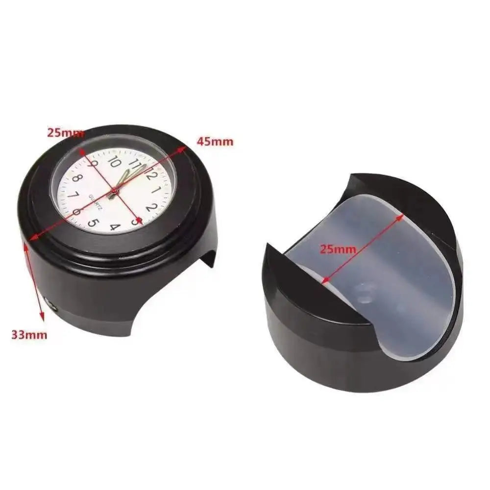Motorcycle Handlebar Clock | Waterproof Aluminum Watch Handlebar Clock QXL