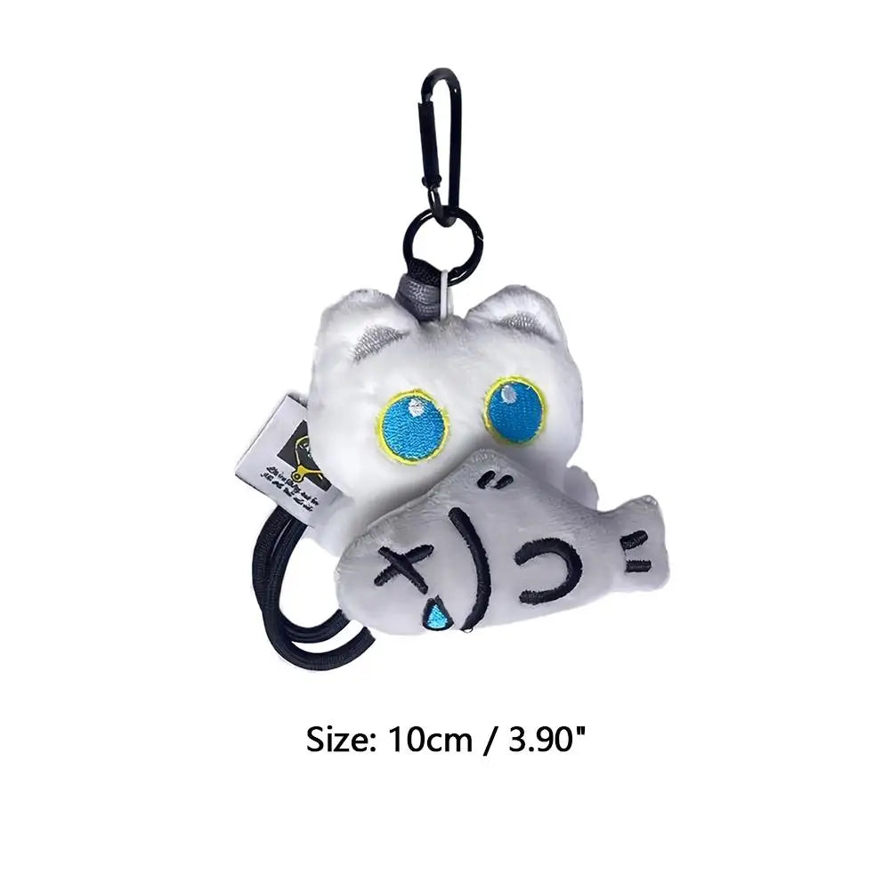 3D Plush Black Cat Keychain Bag Charm | Cute Cartoon Pendant Plush Keychain Charm QXL