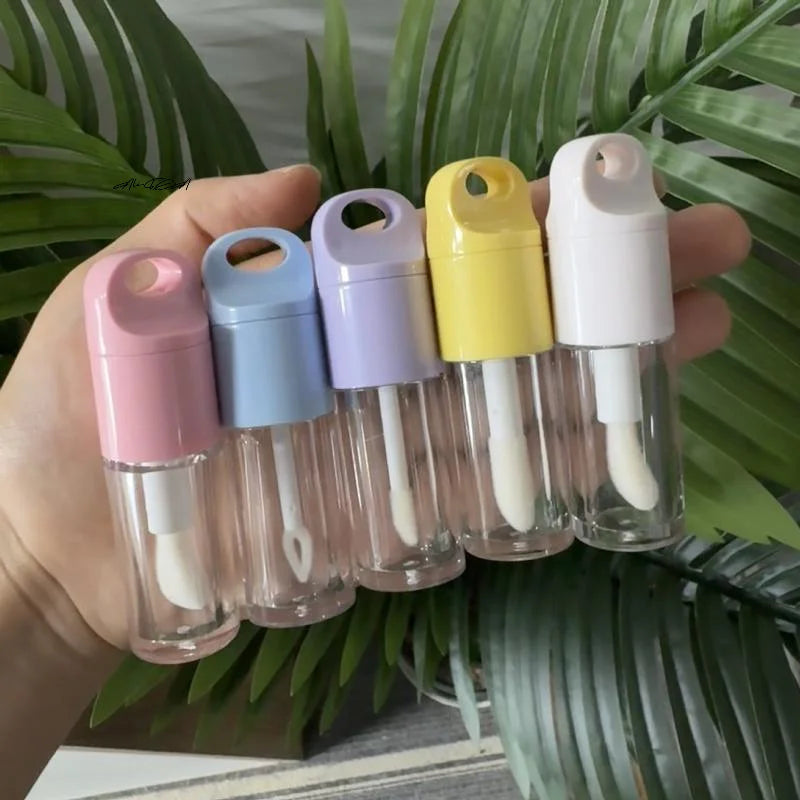 4ml Empty Lip Gloss Tube with Big Brush Wand | DIY Refillable Lip Gloss Container QXL