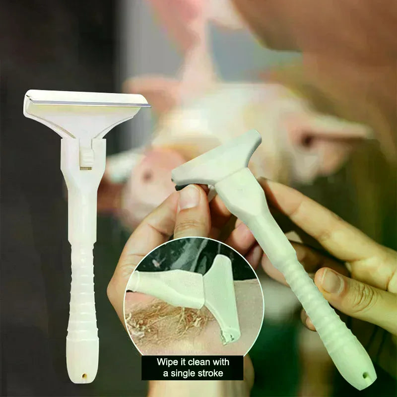 Pig Skin Scraping Knife | Hair, Hoof & Grease Removal Tool Butchery Scraping Knife QXL