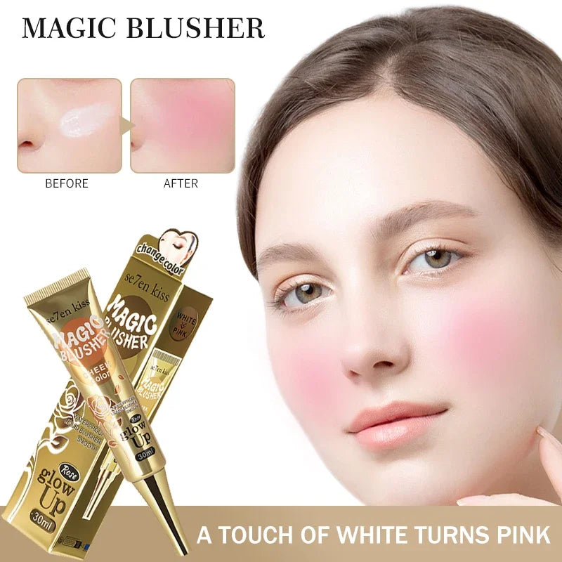 Se7en Kiss Gradient Blush Cream | Liquid Colour-Change Blusher Liquid Blush Cream QXL