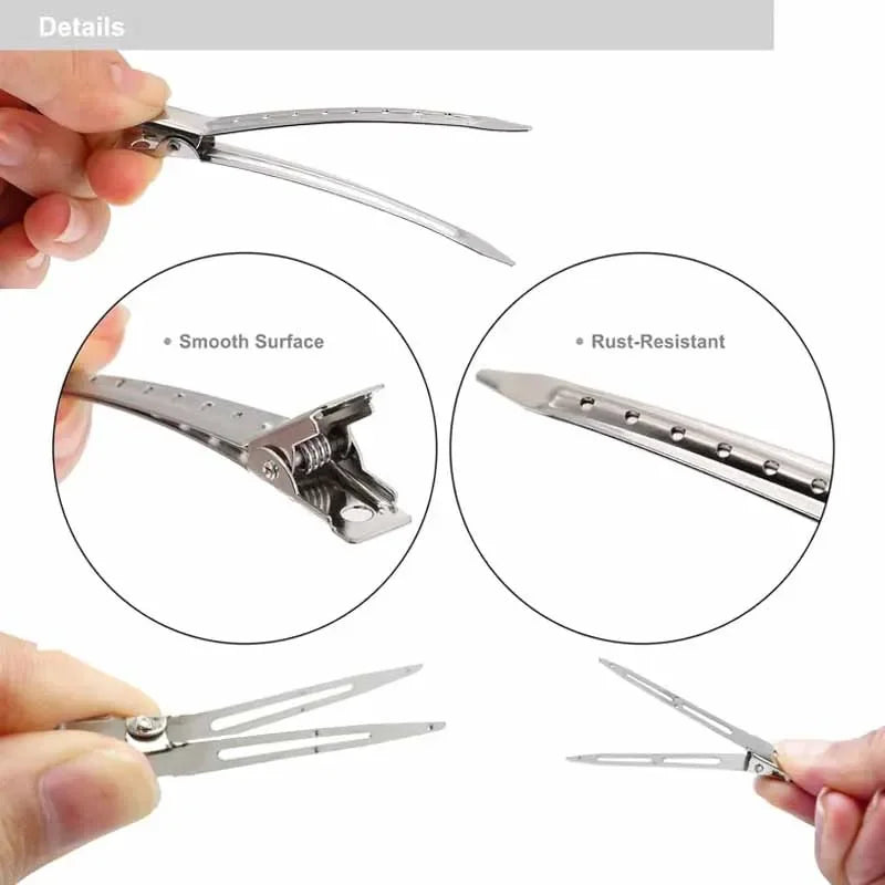 No-Crease Hair Clips for Curling & Styling | 10/20-Pack Hair Styling Clips QXL