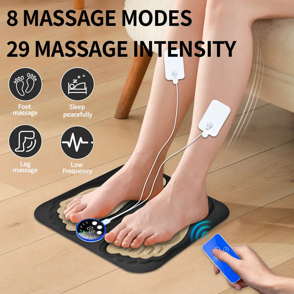 Portable 3D Foot Massager | Acupressure & Microcurrent Pad Foot Massager QXL