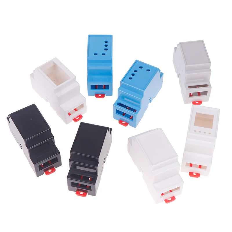 DIN Rail Plastic Project Enclosure 88×37×59mm | 4 Colours DIN Rail Enclosure QXL