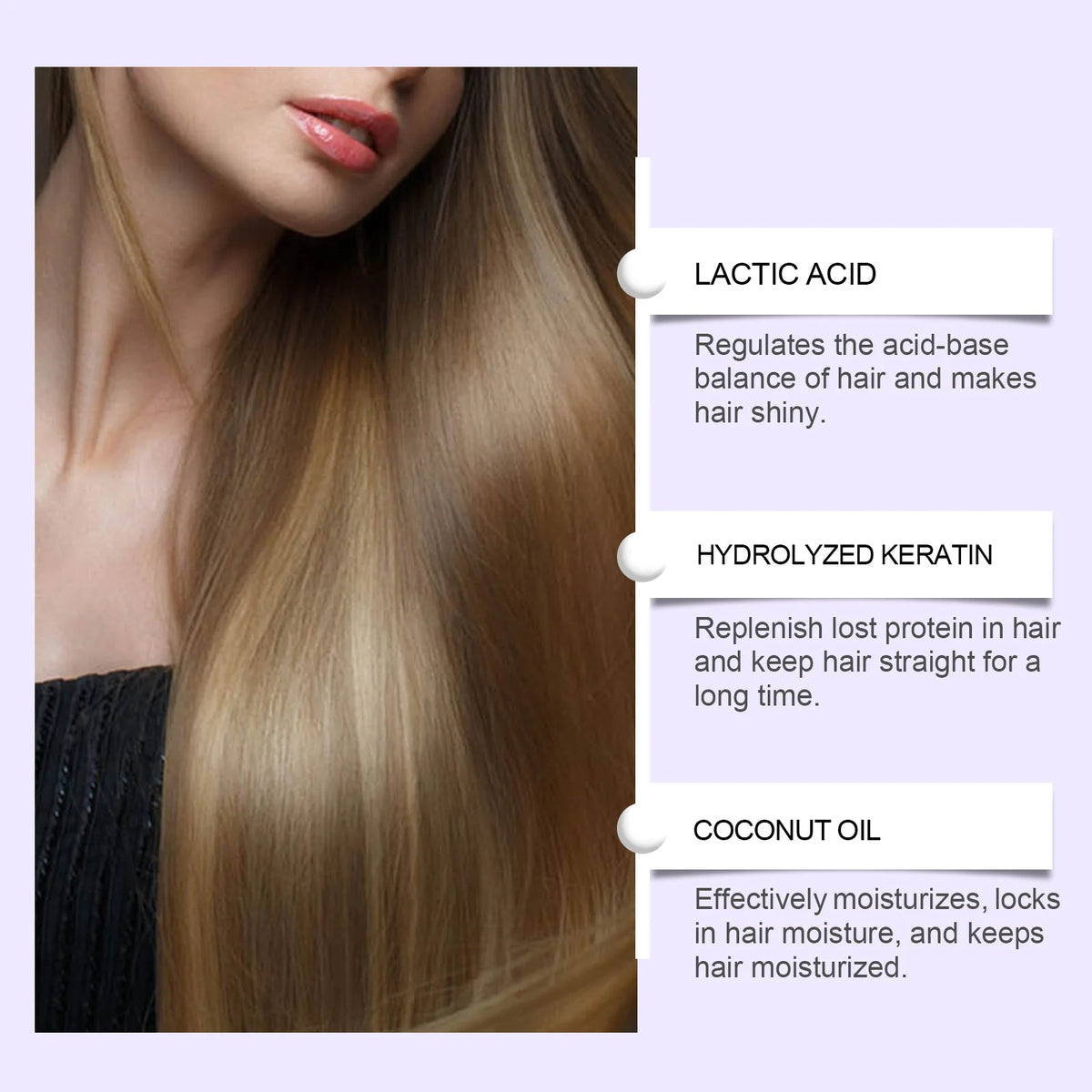 HOEGOA Keratin Hair Smoothing Cream | Frizz Control 250g Keratin Hair Cream QXL