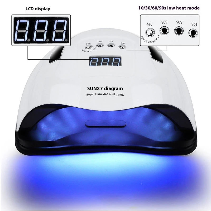 180W UV LED Nail Lamp X7MAX – 57-Bead Gel Polish Dryer UV LED Nail Lamp QXL