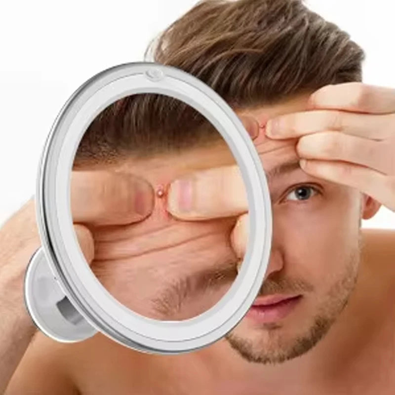 10X LED Magnifying Makeup Mirror | 360° Rotating Touch LED Makeup Mirror QXL