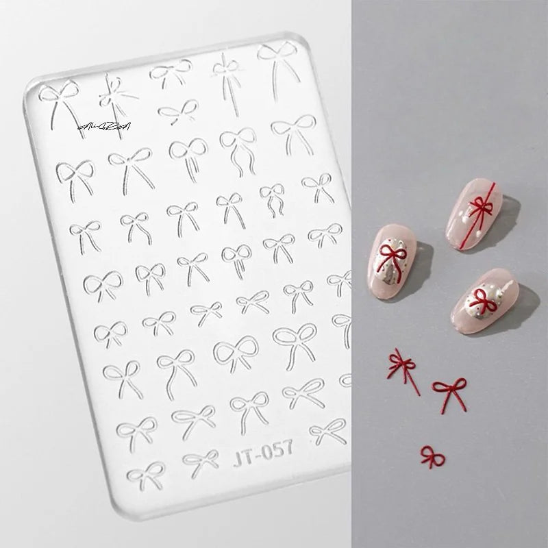 3D Bowknot Silicone Nail Art Mold | DIY Stamping Charms Silicone Nail Mold QXL