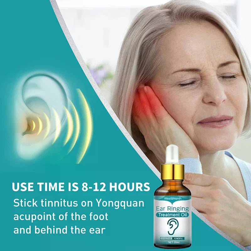 Organic Plant Extract Ear Wellness Oil Drops | 10ml Bottle Ear Wellness Drops QXL