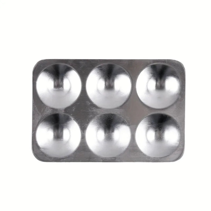2-Pack Aluminum Palette Dish 6 Wells | Acrylic & Model Painting Paint Palette Dish QXL