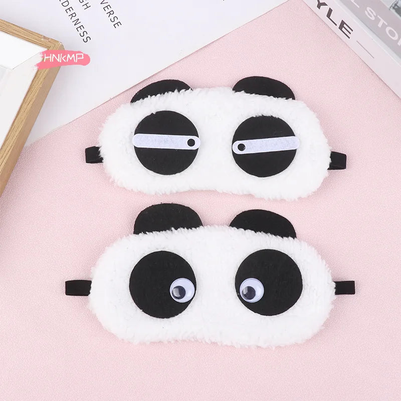 Plush Panda Sleep Mask | Soft Light-Blocking Eye Cover Sleep Eye Mask QXL