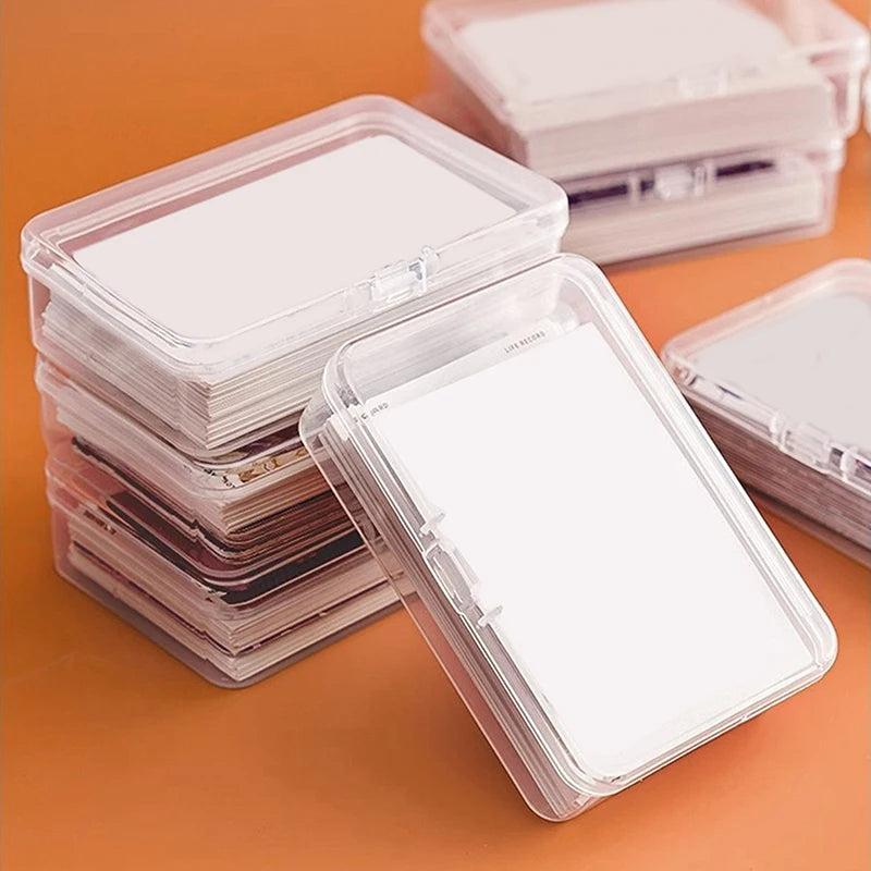 Transparent Playing Card Storage Box | 1 or 3-Pack Organizer Card Storage Box QXL
