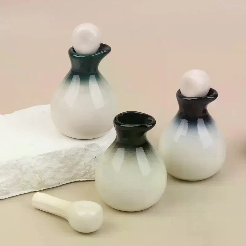 60ml Ceramic Essential Oil Bottle | Aromatherapy Jar Ceramic Essential Oil Bottle QXL