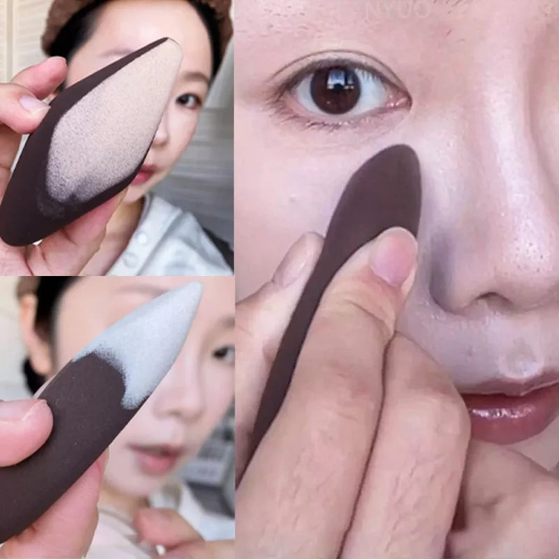 Finger Shape Makeup Sponge Puff | Concealer & Foundation Blender Makeup Sponge Puff QXL