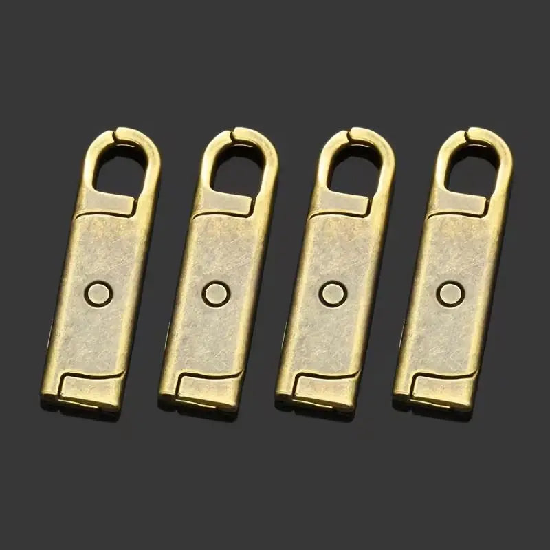 4-Pack Rotating Alloy Zipper Pulls for Luggage & Bags Zipper Pull Charms QXL
