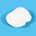 Denture Retainer Case with Vent Holes | Plastic Storage Box Denture Storage Case QXL White