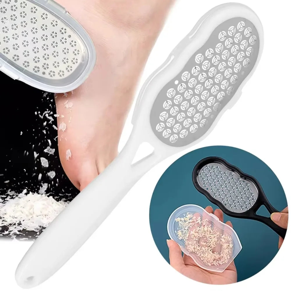 Stainless Steel Foot File & Callus Remover with Storage Cover Foot File QXL