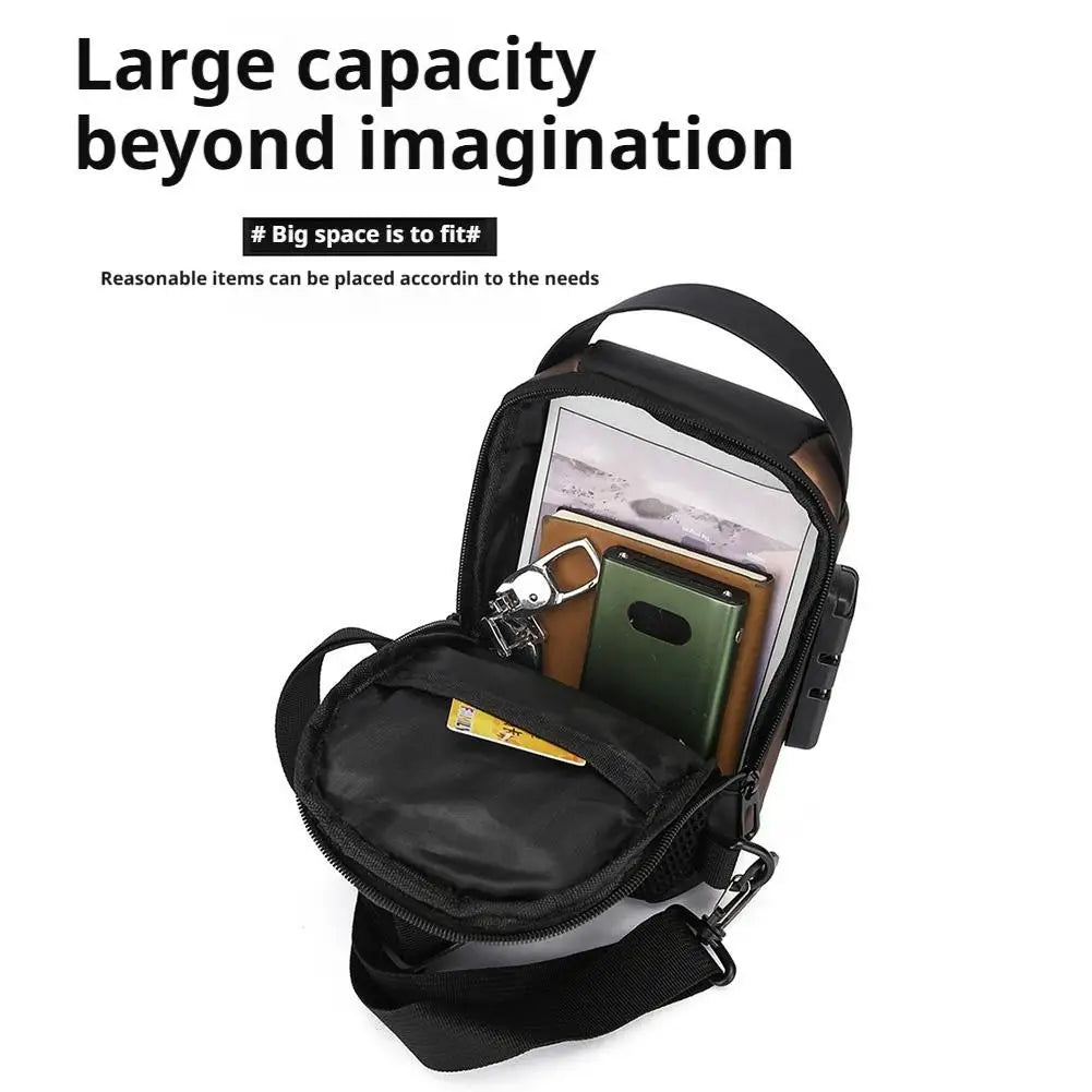 Large Capacity Crossbody Chest Sling Bag with Phone Pocket Crossbody Sling Bag QXL