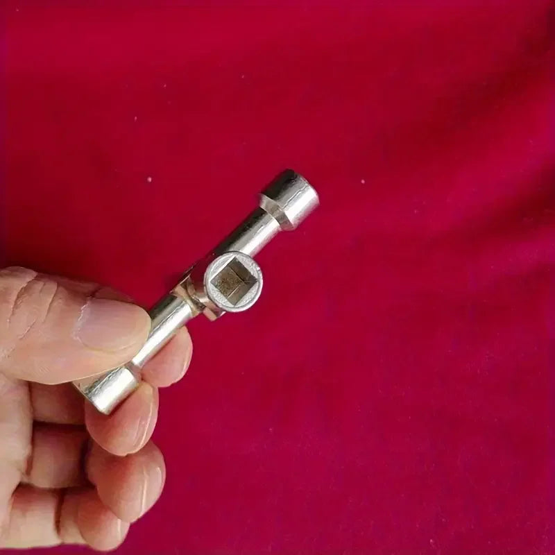 Multi-Function Cross Wrench | Zinc Alloy Triangle Key & Hex Tool Industrial Hand Wrench QXL