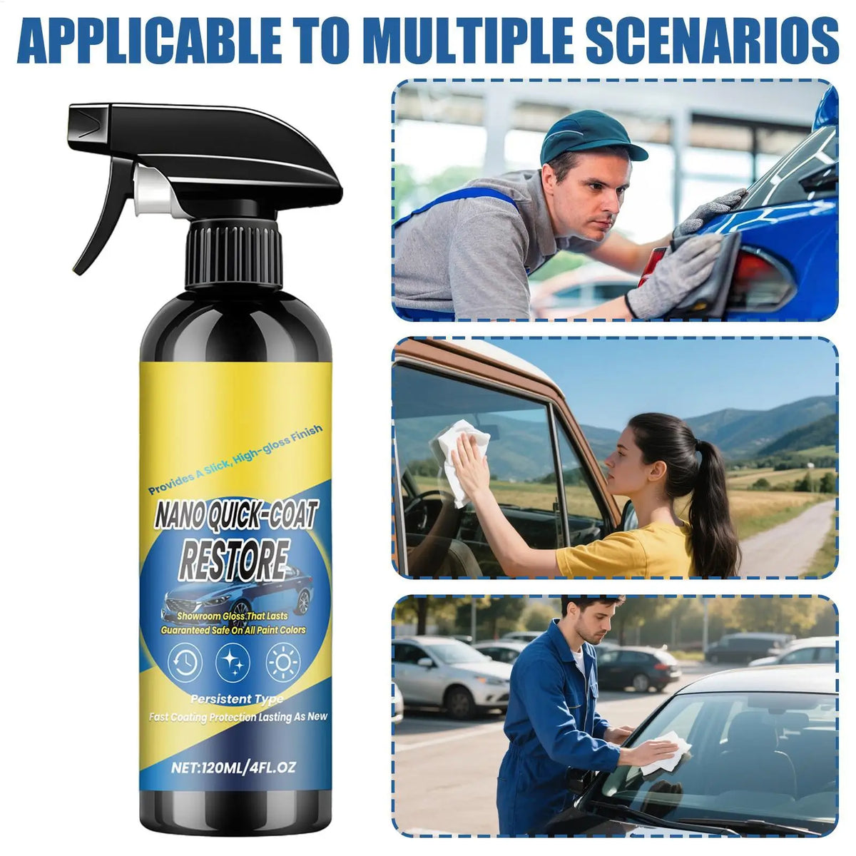 120ml Car Ceramic Coating Spray | Nano Sealant Quick Detailer Car Ceramic Coating Spray QXL