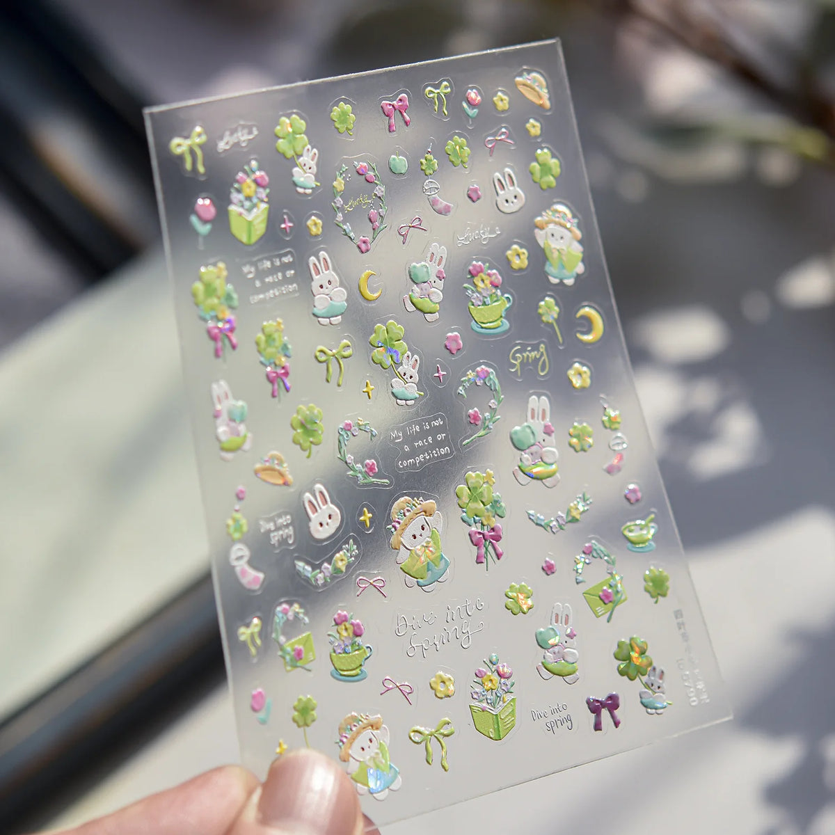 5D Summer Drinks Nail Stickers | Self-Adhesive Decals Nail Art Stickers QXL to5790