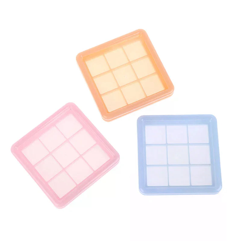 9-Grid Empty DIY Eyeshadow Palette Case | Transparent Lid Empty Eyeshadow Palette QXL