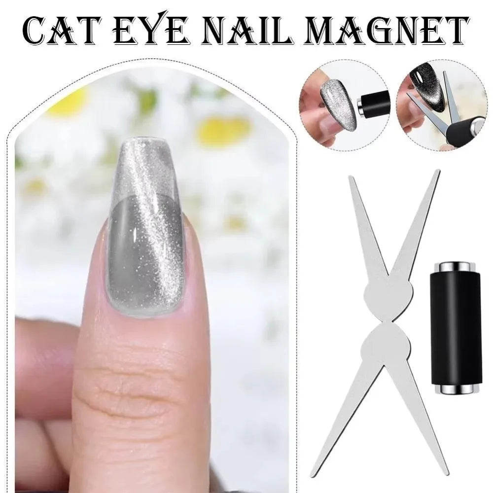 3D Y-Shape Double Head Cat Eye Nail Magnet Tool Cat Eye Nail Magnet QXL