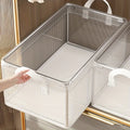 Transparent PVC Steel Frame Storage Box | Waterproof Organizer Storage Basket QXL Transparent