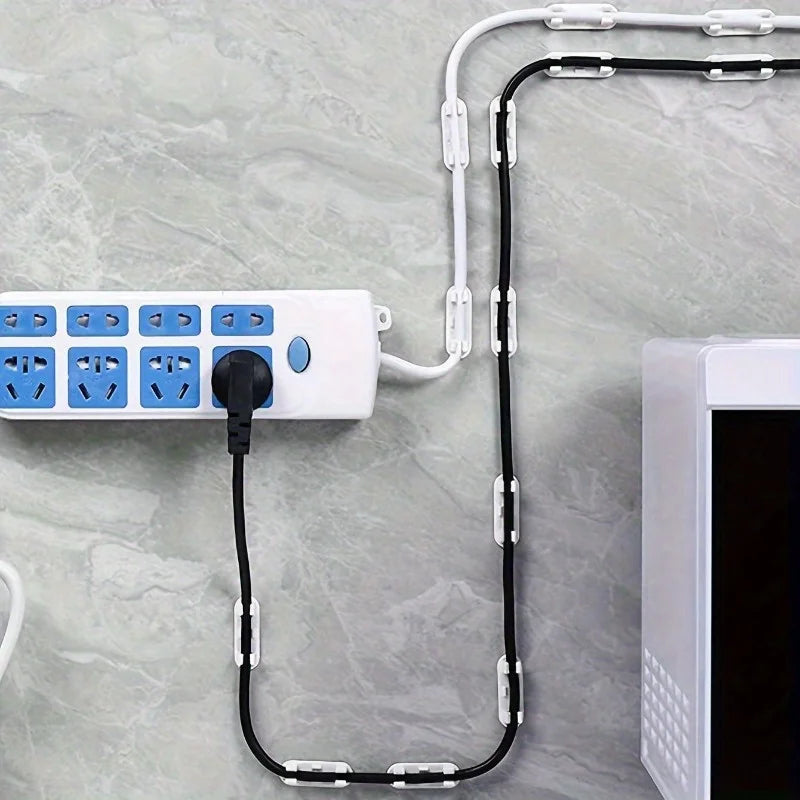 Adhesive Cable Management Clips | Adjustable Wire Cord Holders Cable Management Clips QXL