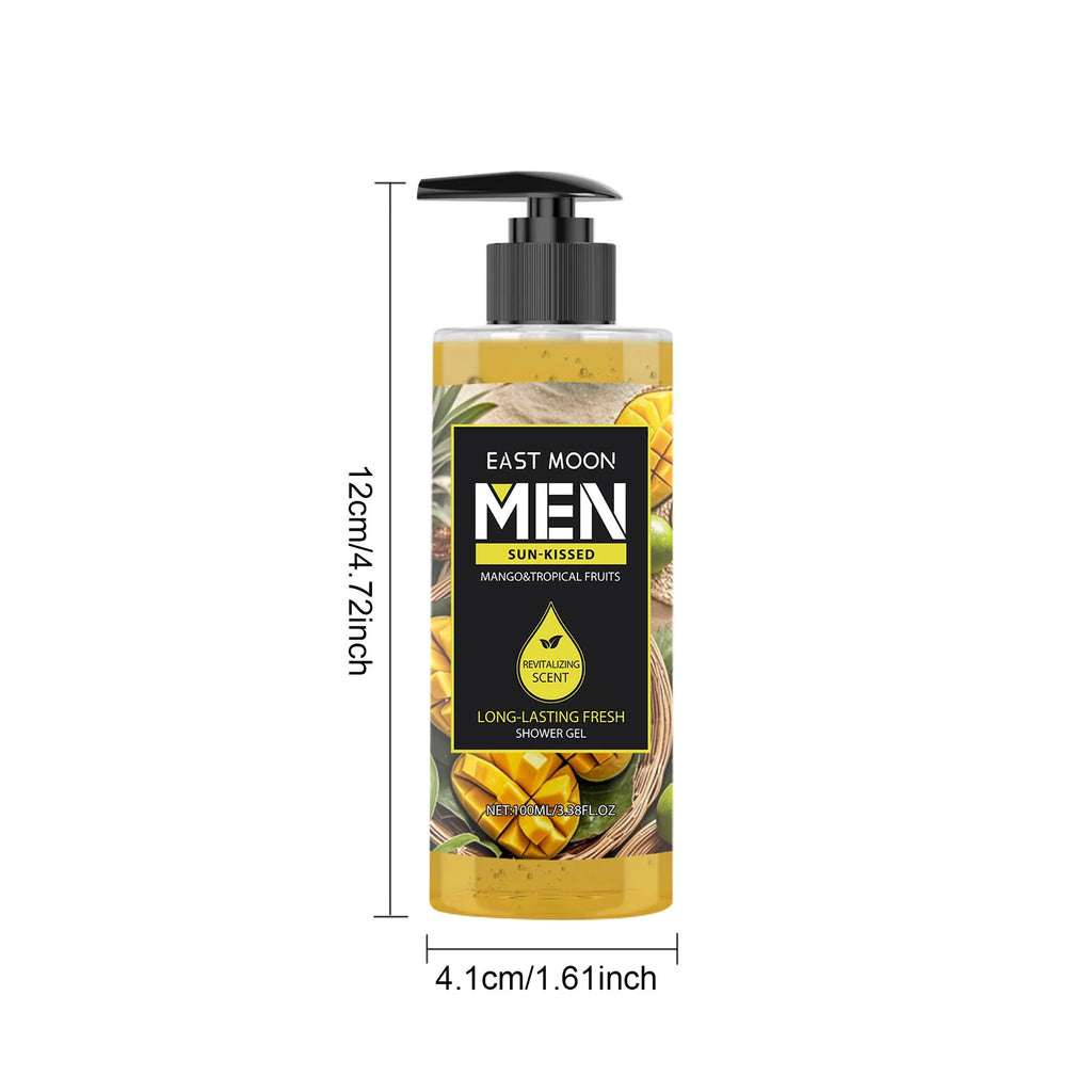 Eelhoe Men's Shower Gel | 4 Scents Natural Plant Extract 100ml Men's Shower Gel QXL SUN-KISSED Others 100ml