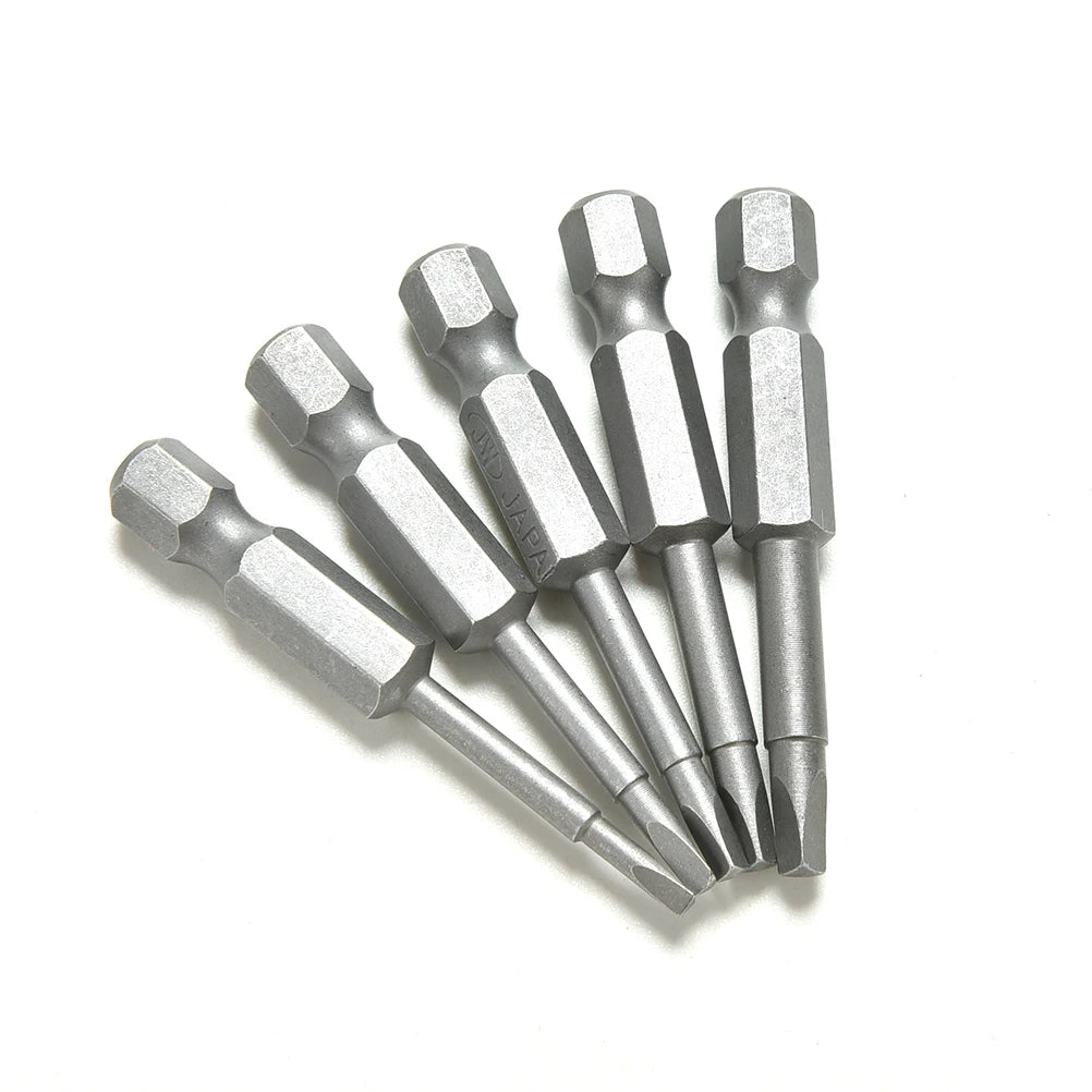 5-Pack Magnetic Triangle Screwdriver Bits S2 Steel 1/4" Hex 50mm Screwdriver Bit Set QXL